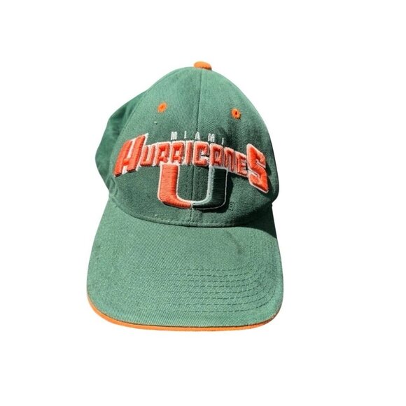 Vintage Miami Hurricanes Twins Enterprise Hat Adjustable Collegiate Football - Picture 1 of 4